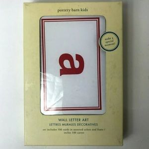 Pottery Barn Kids A-Z Letter Wall Art
102 Cards Mixed Fonts color 4” x 6”